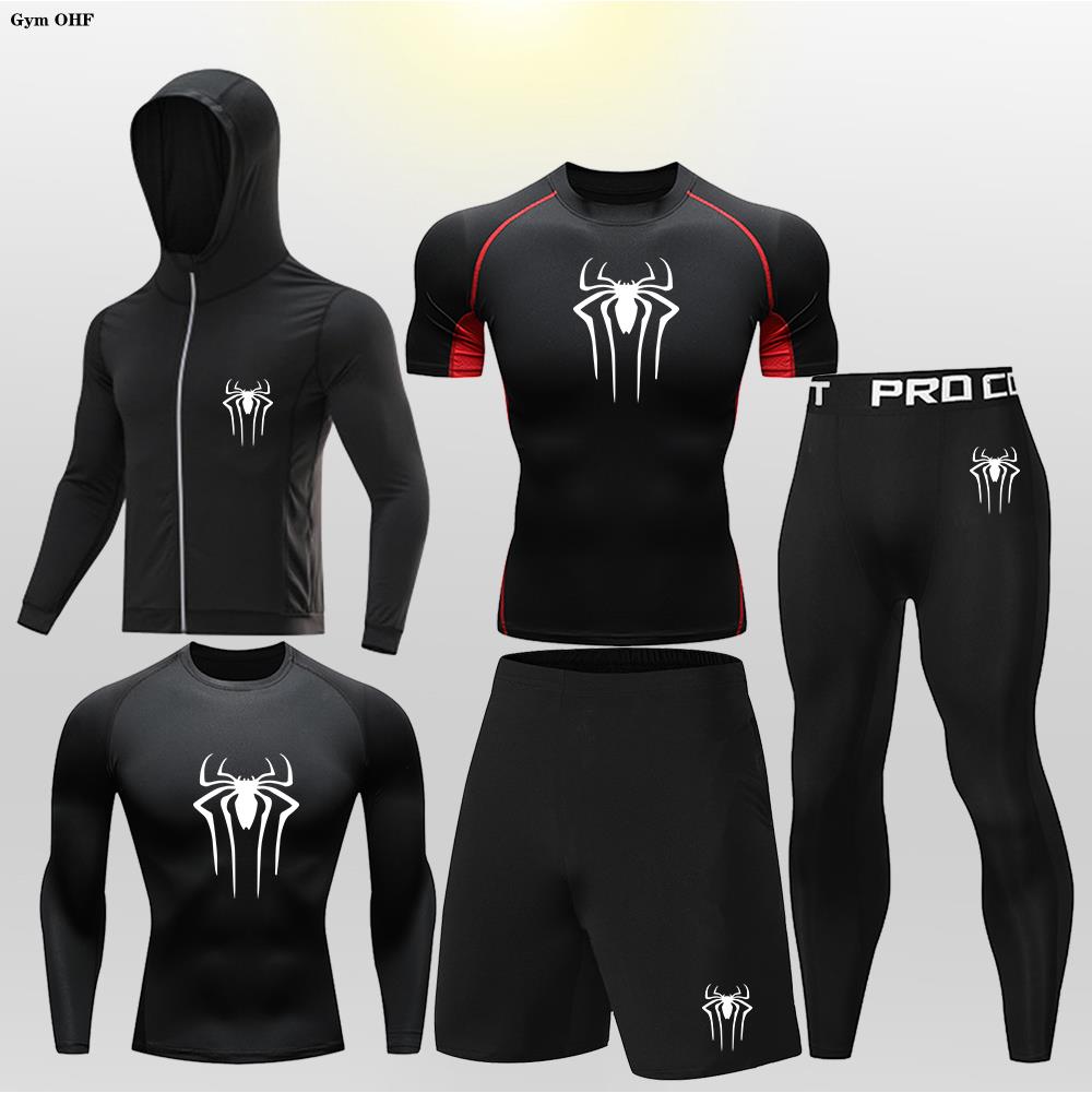 Running Jogging Gear - MMA boks setleri çocuk sıkıştırma formaları