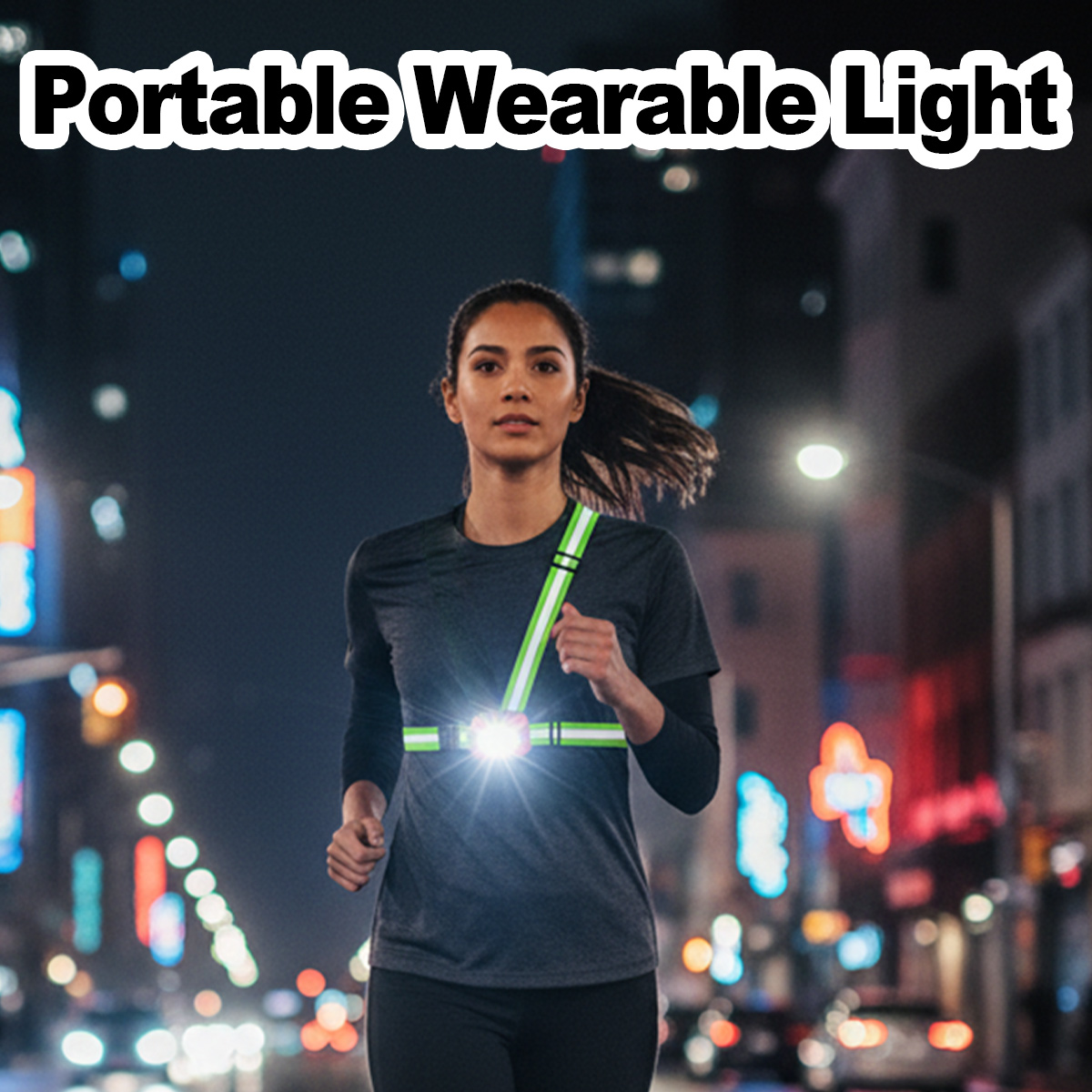 Running Jogging Gear - Koşu Işığı USB Şarj Edilebilir Su